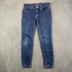 Rue21 Womens Mid Rise Jegging Dark Wash Blue Skinny Jeans Size 0S